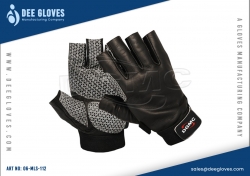 Leather Mechanics Gloves Black And Grey 
