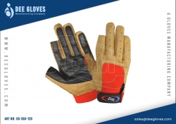 Sailing Gloves Brown Black And Orange Sailing Gloves Brown Black And Orange