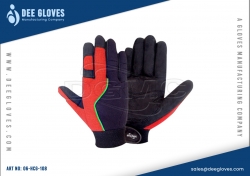 Hardware Construction Gloves Black And Orange Side Panel