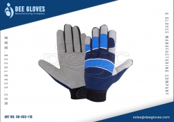 Hardware Construction Gloves Sky Blue dark Blue And Grey 