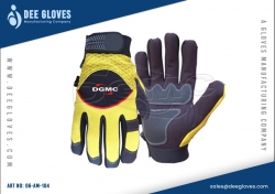 Auto Moto Mechanics Gloves Yellow And Black