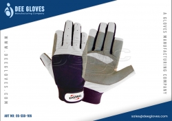 Men Sailing Gloves Indigo White And Grey