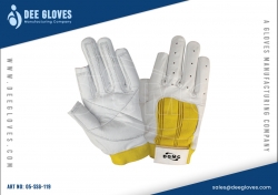 Sailing Gloves Yellow Panel And White 