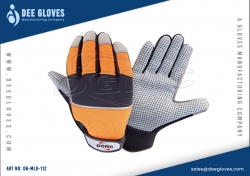Light Duty Mechanics Gloves Orange And Grey 