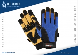Gripper Mechanics Gloves Blue And Black Gripper Mechanics Gloves Blue And Black