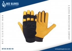 Hardware Construction Gloves Yellow And Black