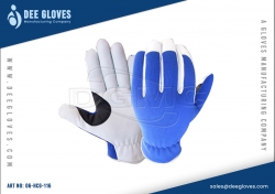 Hardware Construction Gloves Blue And White 