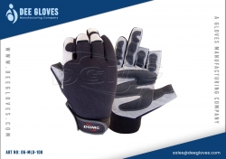 Light Duty Mechanics Gloves Grey Panel And Black