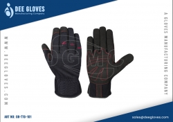 Tactical Gloves Black And Red Style 