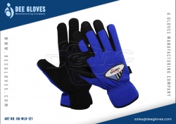 Light Duty Mechanics Gloves Dark Blue And Black Light Duty Mechanics Gloves Dark Blue And Black