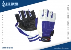 Sailing Gloves Blue Black And White