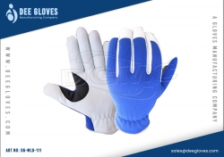 Light Duty Mechanics Gloves Blue And White