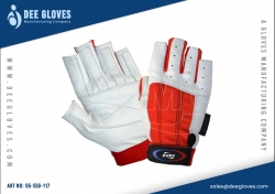 Sailing Gloves Red Panel And White Sailing Gloves Red Panel And White