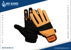 Light Duty Mechanics Gloves Orange And Black Light Duty Mechanics Gloves Orange And Black