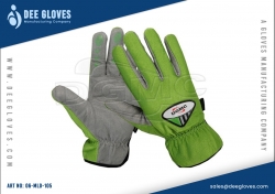 Light Duty Mechanics Gloves Green And Black