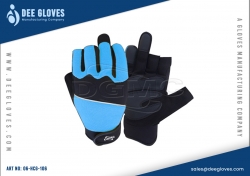Hardware Construction Gloves Sky Blue & Black