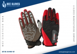 Heavy Duty Mechanics Gloves Black And Red
